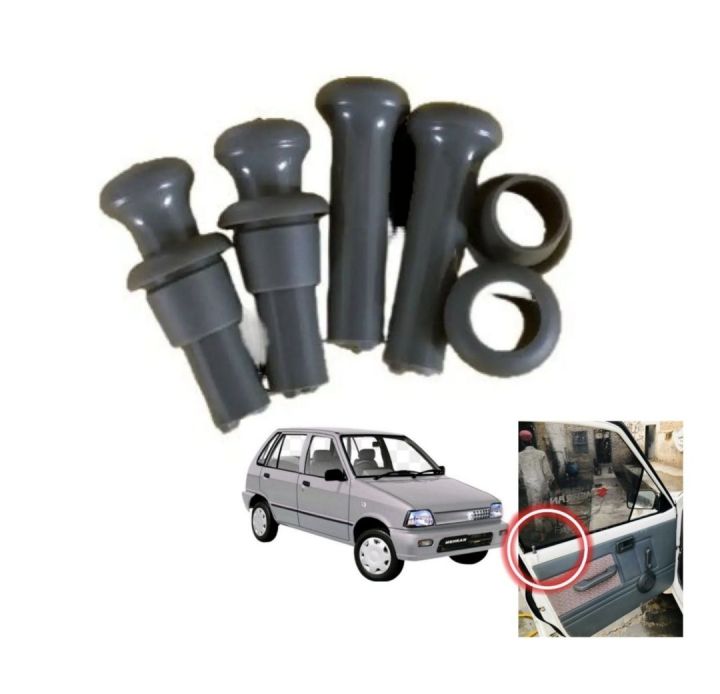 Mehran Gate Suzuki Mehran Side Gate Nub Complete Set 4 Pcs Pcs With Rubber | Daraz.pk