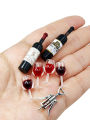 Dollhouse Mini Wine Champagne Set 1:6 1:12 Scale Miniature Toy Ornament Doll House Decoration Accessories Ideal for Holiday.