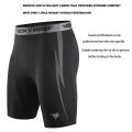 Black Compression Shorts Men Spandex Sport Shorts Athletic Workout Running Performance Baselayer Underwear. 