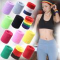 2 Pcs Wrist Support Band Wristband 10cm Volleyball Sport Bracers Sweat Towel Cuff Basketball Tennis Wrist Guard Protector Strap. 