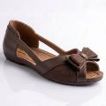 Women Open Mouth Flat Pumps & Loafers Bow Style Flat Shoes Nylon. 