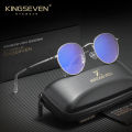 KINGSEVEN Round Blue Light Blocking Glasses Men Women Alloy Thin Frame Classical Retro Computer Anti Blue Ray Reading Eyeglasses. 