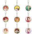 55MM Anime Hetalia: Axis Powers Keychain Feliciano Vargas/Ludwig Beilschmidt Key Chain Acrylic Model Plate Christmas Gifts. 