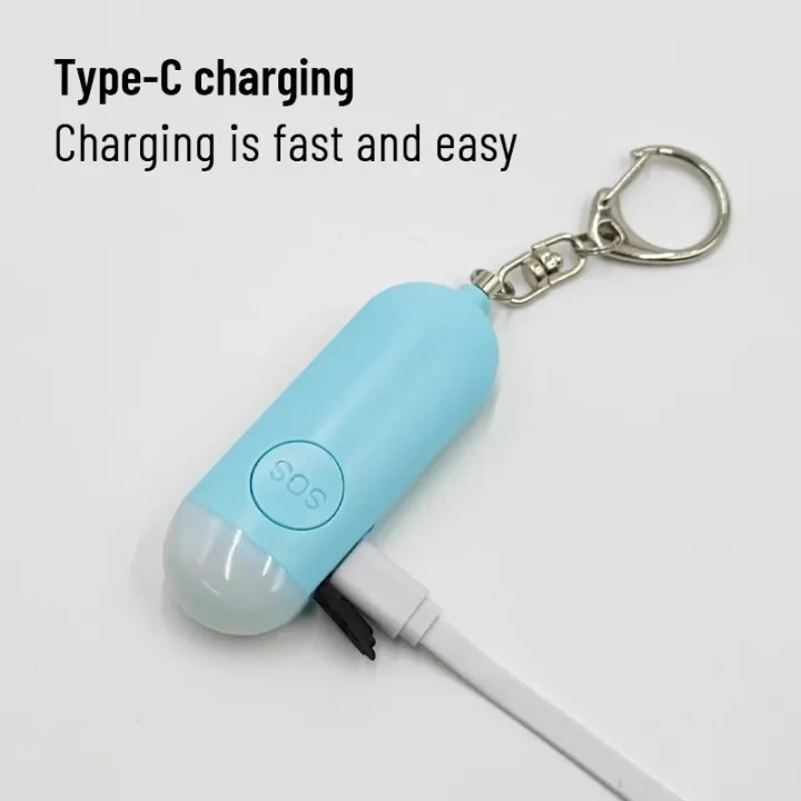 Rechargeable%20Personal%20Alarm%20for%20Women%20130DB%20Emergency%20Self-Defense%20Security%20Alarm%20Keychain%20With%20LED%20Light%20For%20Kids%20and%20Elders%20-%20Image%202
