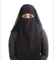 Double Hijab Long Size Availabe in Black Colour. 
