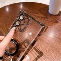 Luxury Magsafe Plating Case For   S25 Edge S24 Ultra S23 FE S22Plus S21 20 Shockproof Transparent Bumper Back Cover. 