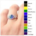 【Super beautiful】Moon Stone Color Changing Mood Ring, Fashion Jewelry Gift.