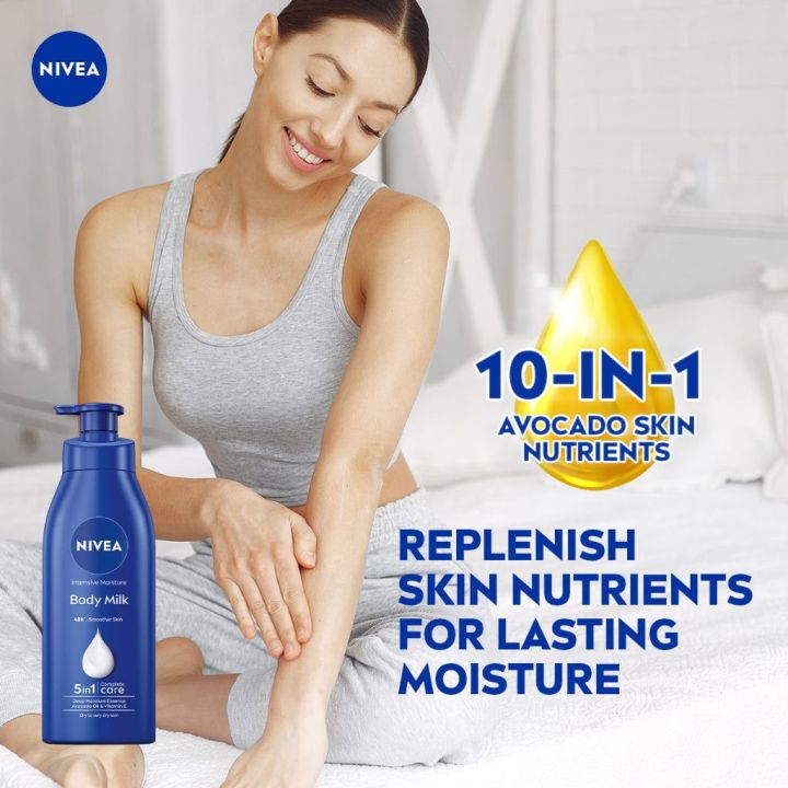 Nivea%20Intensive%20Moisture%20Body%20Milk%2048h%20Smoother%20Skin%20380ml%20-%20Image%203