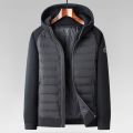 Men's Stylish Hooded Down Jacket 90% Goose Down Short Youth Coat High Quality Fashion Autumn Winter Regular Fit. 