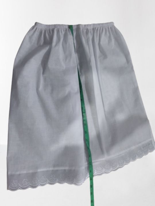poplin 19" cotton 2 underskirts pack