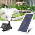 30W 800L/H DC 18V Low Noise Brushless Solar Water Pump Set for Garden Pool Pond Bird Bath Outdoor Waterfall Fountain Decoration. 