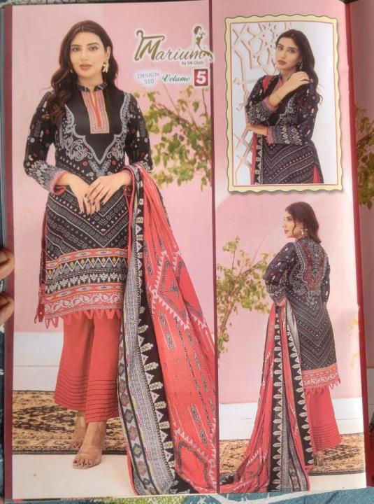 3 pieces Unstitched lawn suit