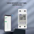 TOMZN 63A WIFI TUYA/Smartlife Reclosable Energy Meter Timer with Voltage Amper Leakage Protection for solar inverters etc. 