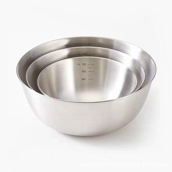 Stainless Steel Cooking Basin Korean Household Scale Basin Thickened ...
