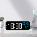 LED Digital Clock Temperature Date Week Display Desktop Clock 3 level Brightness Adjustment Voice Control Countdown Alarm Clock. 