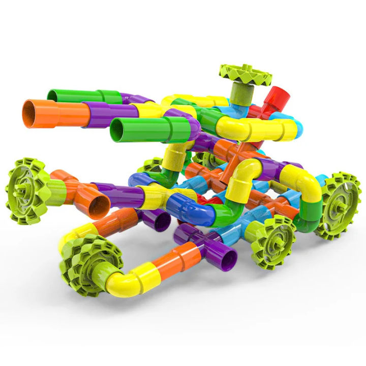 STEM Building Toys for Kids 6y+ - 38/50Pcs Construction Tube & Block ...