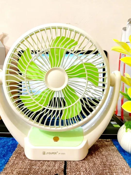 12%20hours%20plus%20backup%20time;%20High%20quality%20Soundless%20%20Rechargeable%20&%20Charger%20fan;JY%20Super-2523;%20%20Professional%20&%20Advanced%20Technologies%204000%20mah%20Battery:%20%20AC/DC%20Fan%20-%20Image%202