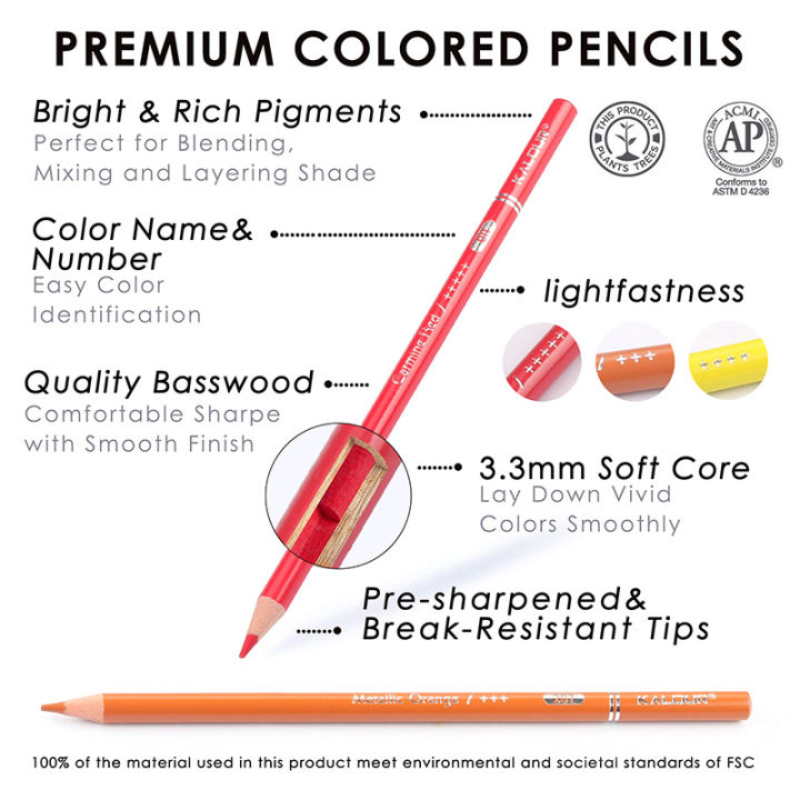 KALOUR%20Professional%20Colored%20Pencils,Set%20of%20240%20Colors,Artists%20Soft%20Core%20with%20Vibrant%20Color,Ideal%20for%20Drawing%20Sketching%20Shading,Coloring%20Pencils%20for%20Adults%20Artists%20Beginners%20-%20Image%205