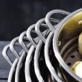New 304 Stainless Steel Steamer Basket with Double Ear Kitchen Cooking Tool Pot Steaming Grid Generic Multifunction Steam Rack. 