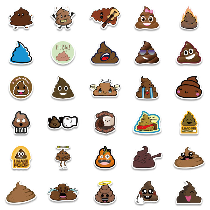 60Pcs%20Funny%20Poop%20Emoticons%20Sticker%20Poop%20Meme%20DIY%20Stickers%20Scrapbooking%20Phone%20Luggage%20Skateboard%20Waterproof%20Decals%20-%20Image%206