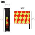 2pcs/Pack Soccer Referee Flags Professional Fair Play Sports Match Football Linesman Flags Sports Game Referee Equipment. 