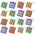 4-16pcs Tic Tac Toe Game Keychain Kids Educational Toy Birthday Party Favors for guest Goodie Bag Pinata Filler Classroom Prizes.