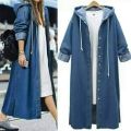 hoodie long coat. 