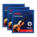 A703 Violin Strings Full Set E A D G String Plated Steel Core Nickel Silver Alloy Winding for 1/8 1/4 3/4 4/4 Violin Parts. 