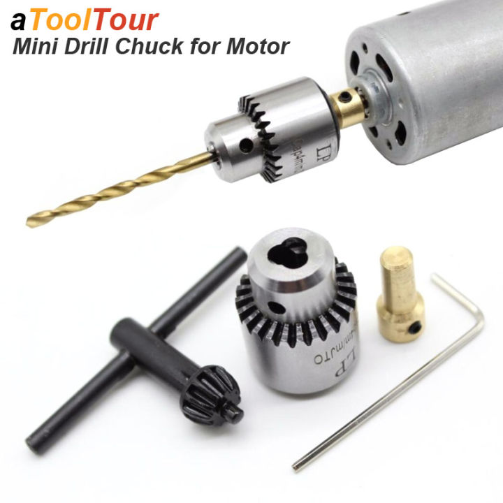 Electric Drill Grinding Mini Chuck Key JT0 0.3-4mm with 3.17mm Shaft 3 ...