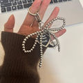 Korean Styles Bag Charm Lovely Heart Keychain Backpack Handbag Pendant Ornaments Bows Keyrings Fashion Keyholders. 