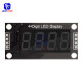 TM1637 0.36" 4 Bit LED Digital Tube Display 7 Segments Red Green Blue Yellow White LED Module Board with Pin for Arduino. 