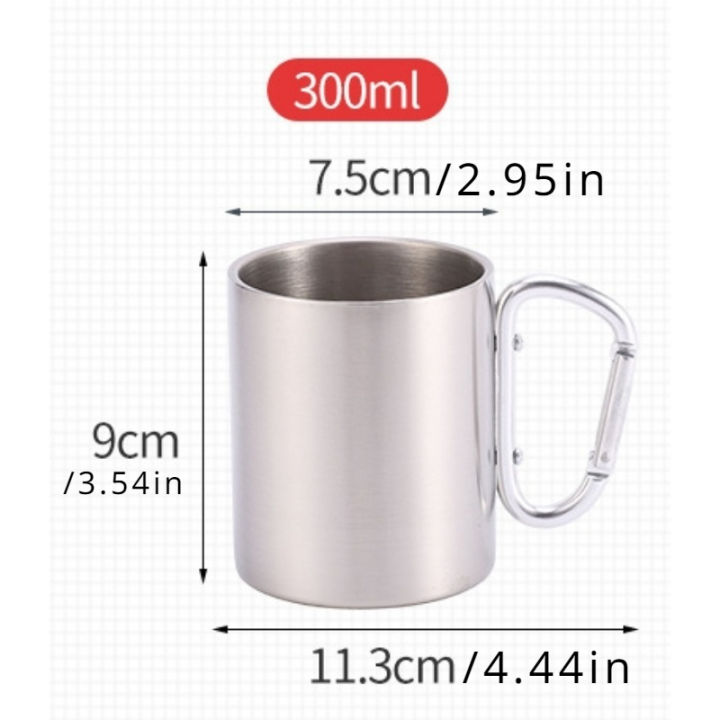 220/300ml%20Camping%20Travel%20Stainless%20Steel%20Cup%20Carabiner%20Hook%20Handle%20Picnic%20Water%20Mug%20Outdoor%20Travel%20Hike%20Cup%20Portable%20Mug%20-%20Image%205
