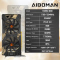AIBOMAN Graphics card RX580 8GB GDDR5 8Pin 185W 256Bit 2048SP HDMI DP DVI Radeon AMD VGA.