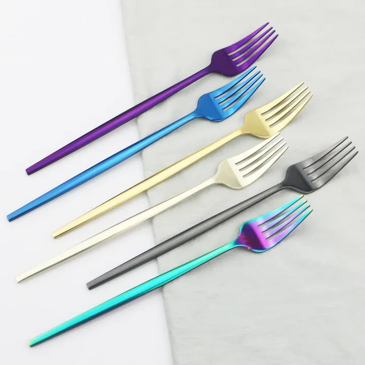 6pcs%20Gold%20Dessert%20Fork%20Dinnerware%20Set%20Mirror%20Stainless%20Steel%20Salad%20Fork%20Set%20Tableware%20Cutlery%20Set%20Home%20Party%20Kitchen%20Tableware%20-%20Image%205