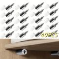 10/20Set Self-tapping Screws Cabinet Laminate Support Laminate Holder Screw Self Tapping Integrated Screw Cabinet Shelf Holder. 