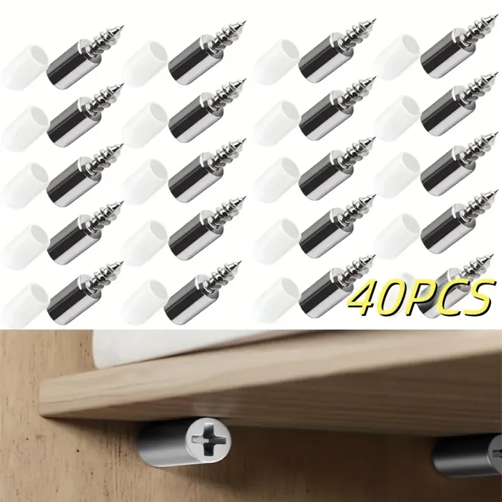 10/20Set%20Self-tapping%20Screws%20Cabinet%20Laminate%20Support%20Laminate%20Holder%20Screw%20Self%20Tapping%20Integrated%20Screw%20Cabinet%20Shelf%20Holder%20-%20Image%202