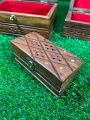 Jewellery box set 3 pieces large box is 10✖️6 inches pure wooden jewellery boxes beautiful new design boxes red soft velvet inside. 