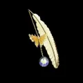 1pc Chinese Style Metal Feather Bookmark Creative Immortal Dried Flower Butterfly Leaf Student Bookmark Teacher's Day Gift. 