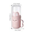 Compact Portable Cartoon Toothbrush Box Mouthwash Cup Plastic Travel Wash Cup.