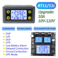 XY-BT11 Battery Capacity Tester10A Coulomb Meter Bidirectional Current Detection 10V-110V Battery Manage Charge/Discharge Tester. 