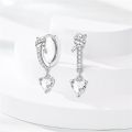 Original 925 Sterling Silver Exquisite Knotted Hoop Earrings Sparkling CZ Zircon Earrings For Women Fine Birthday Jewelry Gifts. 