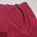 Plain Maroon Woolen School Sweater for Boys and Girls.. 