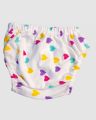Pack of 6 unisex kids Baby boy and girls cotton Panties  and trouser with elastic waist and leg in White prints. 