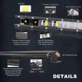 Super Bright LED Light Bar Offroad 8" 12V 24V Spotlight Barra LED Work Light for Lada Truck 4x4 SUV ATV Car Driving Fog Light.
