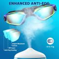 Swimming Goggles Professional Waterproof Swim Eyewear Glasses Anti-fog 100% UV Protection No Leaking For Adult Men Women Youth. 