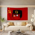 1pc-CCCP USSR Soviet Union Flag Flags And Banners Four Hole Flag Polyester Outdoor Decor Room Aesthetic. 