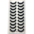 HBZGTLAD New 10 Pairs 3D Faux Mink Lashes Natural False Eyelashes Dramatic Fluffy Fake Lashes Makeup Eyelash Extension Eyelashes. 