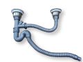 Double bowl kitchen sink waste kit.. 