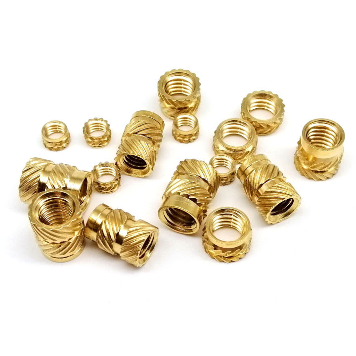 Brass%20Copper%20Embed%20Insert%20Nut%20Screw%20Kit%20Set%20M1.4M1.6%20M2%20M2.5%20M3%20M4%20M5%20M6%20for%20Heat%20Melt%20Injection%203D%20Print%20Twill%20Knurled%20Thread%20-%20Image%204