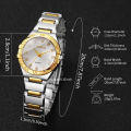 Luxury Rhinestone Women Quartz Watch Fashion Stainless Steel Strap Wristwatches For Ladies Clock Reloj Mujer(Without Box).